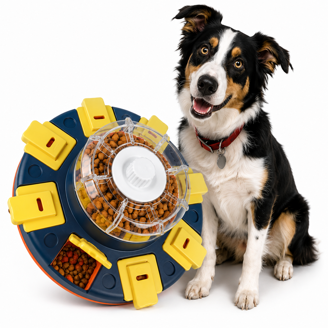Interactive Dog Puzzle Feeder & Slow Feeder Toy | IQ Treat Dispenser