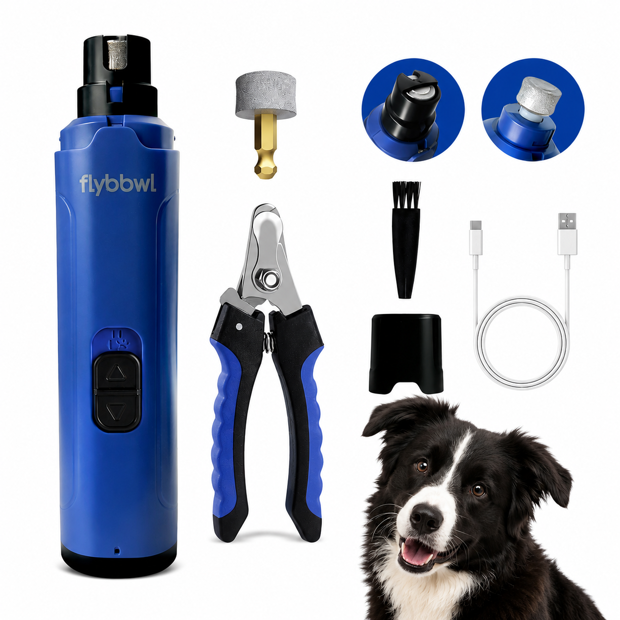 Quiet Electric Dog Nail Grinder – Safe & Stress-Free Paw Care