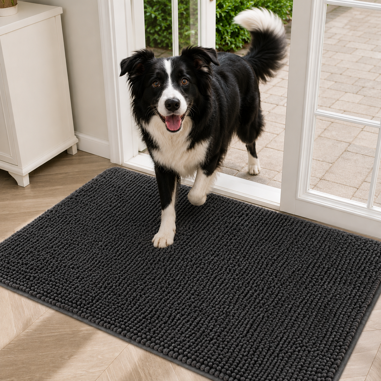 Saugfähige Schmutzfangmatte für Hunde