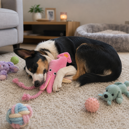 Kalamar-Plüsch-Spielzeug für Hunde und Katzen zum Kauen