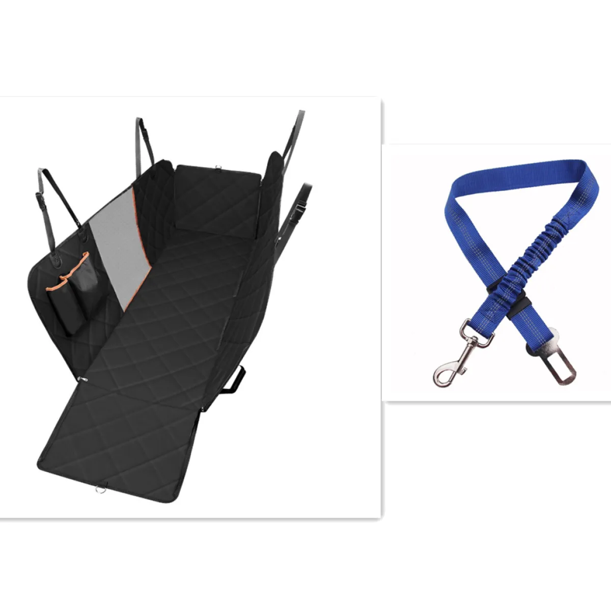 Waterproof Dog Car Seat Cover – Hammock with Mesh Window & Pocket