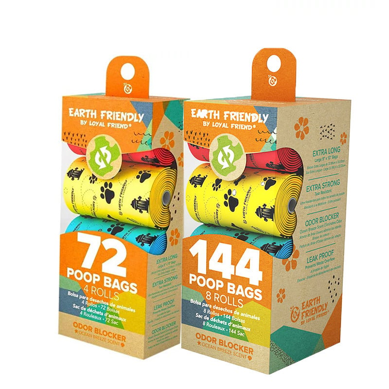 Biodegradable Dog Poop Bags | Leak-Proof Waste Bags | 72 or 144 Pack