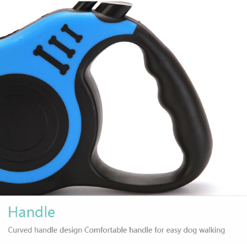 16.5FT Retractable Dog Lead | Tangle-Free Walking Leash