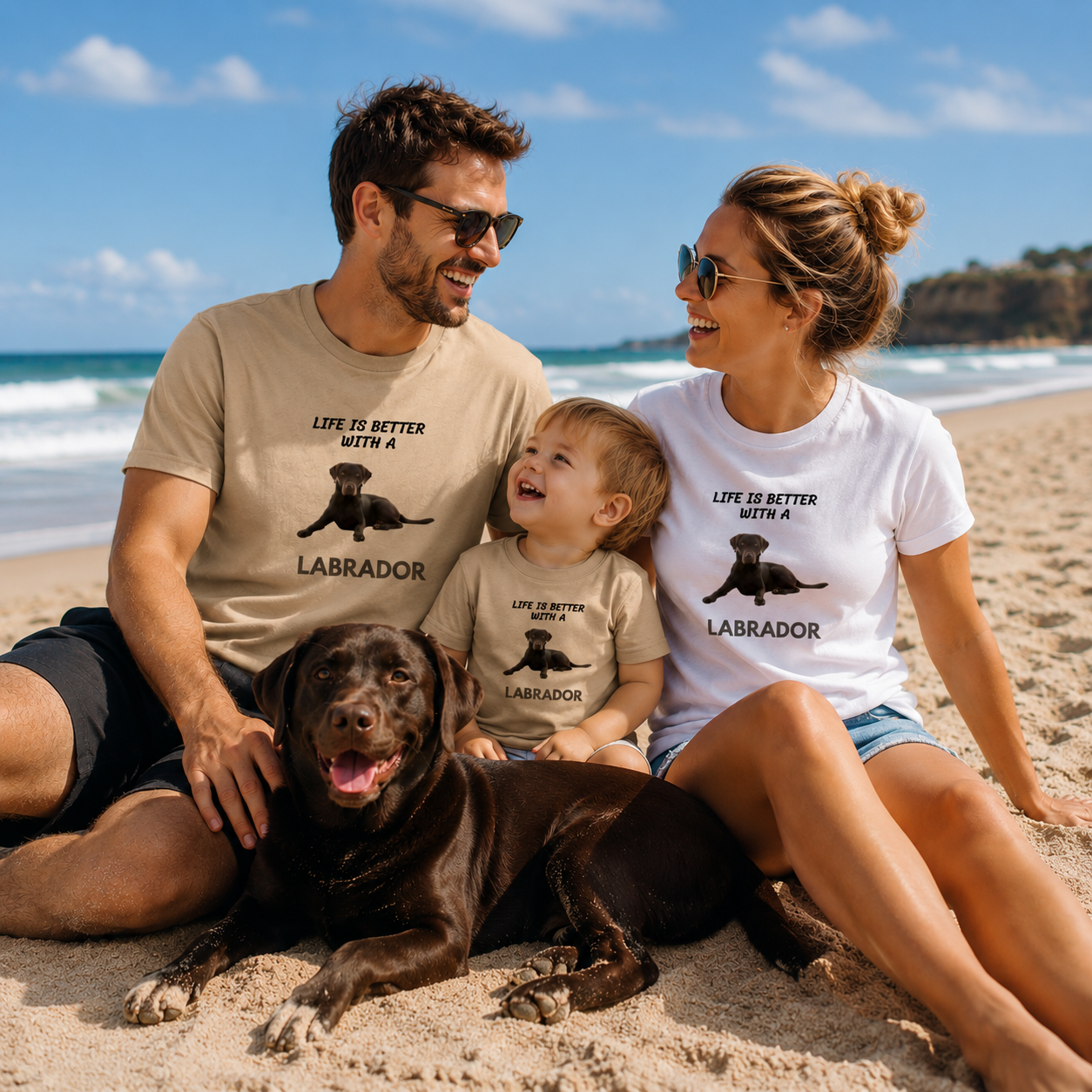Life Is Better With a Labrador Family T-Shirt | Matching Dog Lover Tee