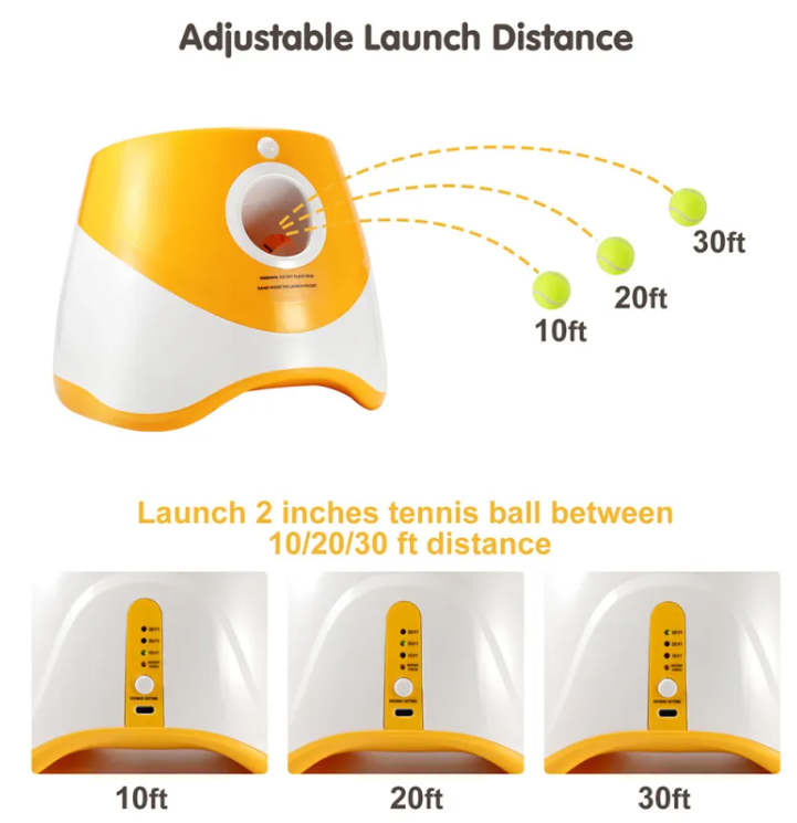 Automatic Dog Ball Launcher - Interactive Fetch Toy