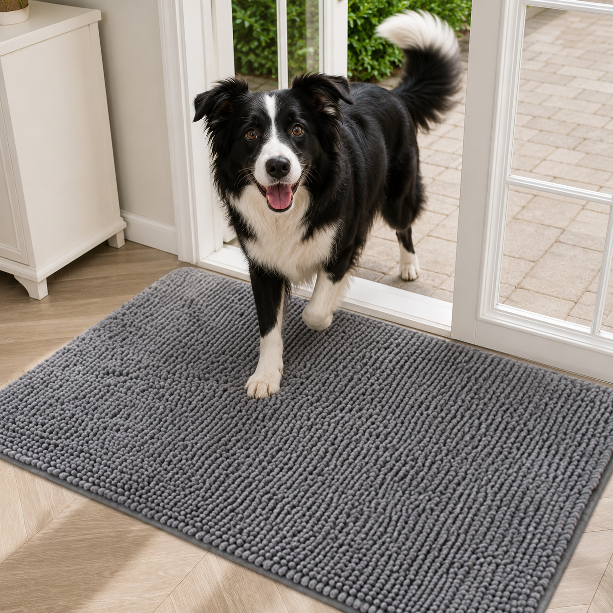 Saugfähige Schmutzfangmatte für Hunde