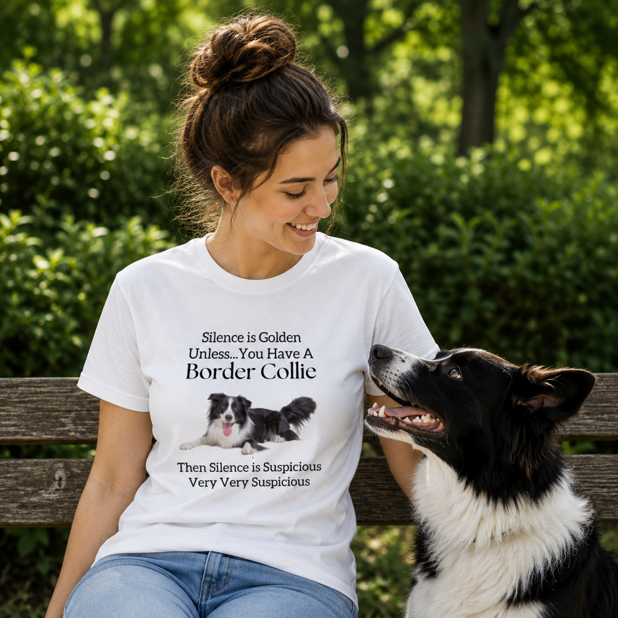 Silence Is Golden…Unless You Have a Border Collie Unisex T-Shirt