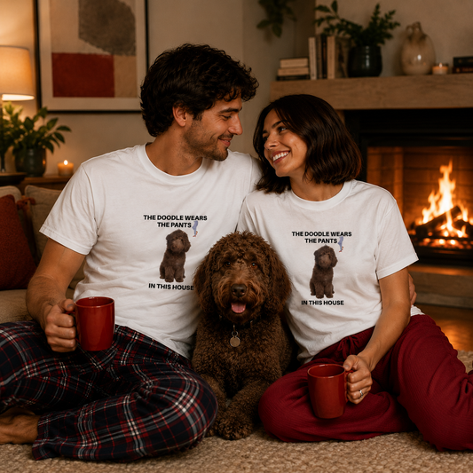 The Doodle Wears the Pants in This House | Funny Doodle Lover T-Shirt