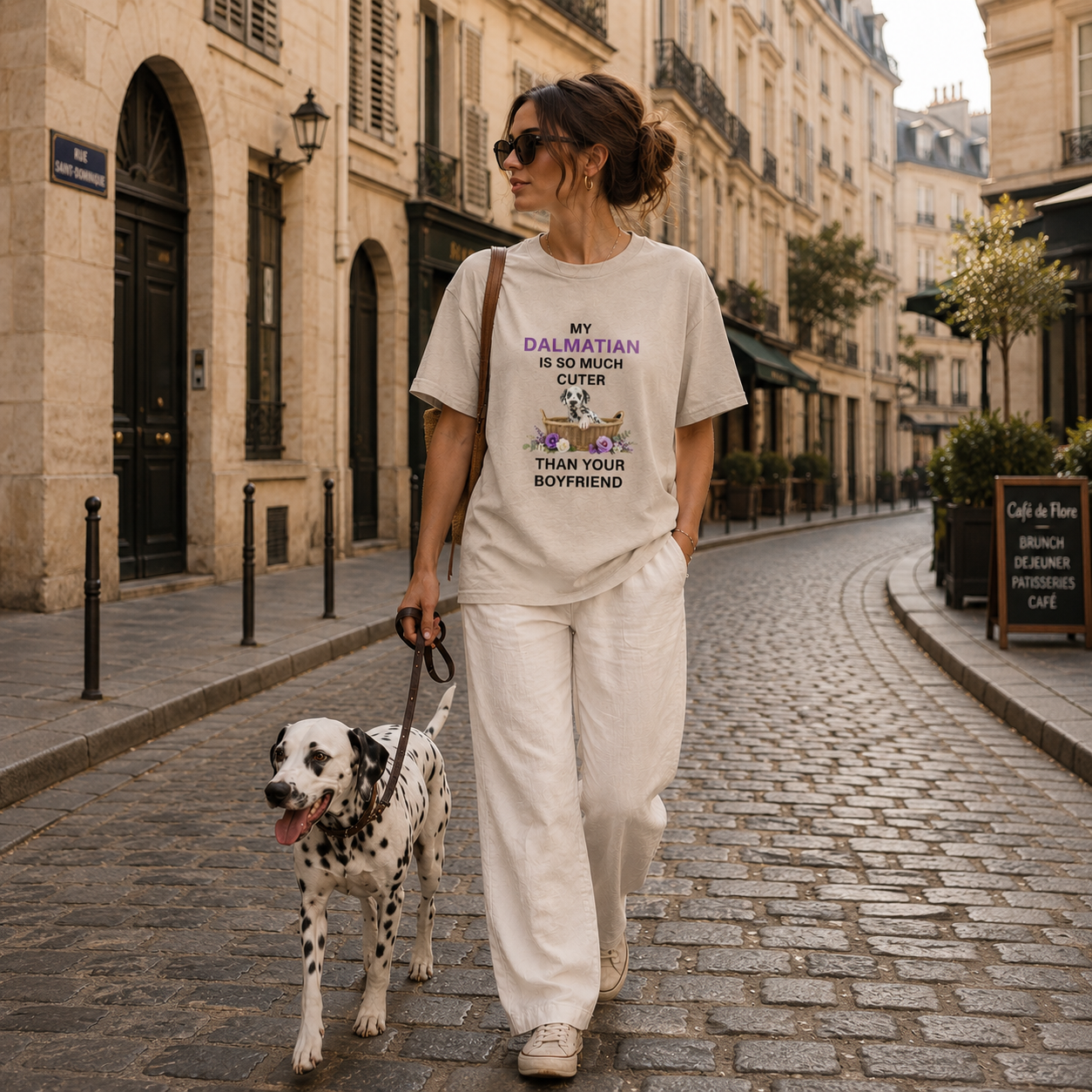 My Dalmatian Is Cuter Than your Boyfriend Fitted T-Shirt