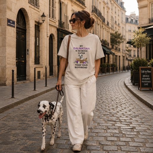 My Dalmatian Is Cuter Than your Boyfriend Fitted T-Shirt