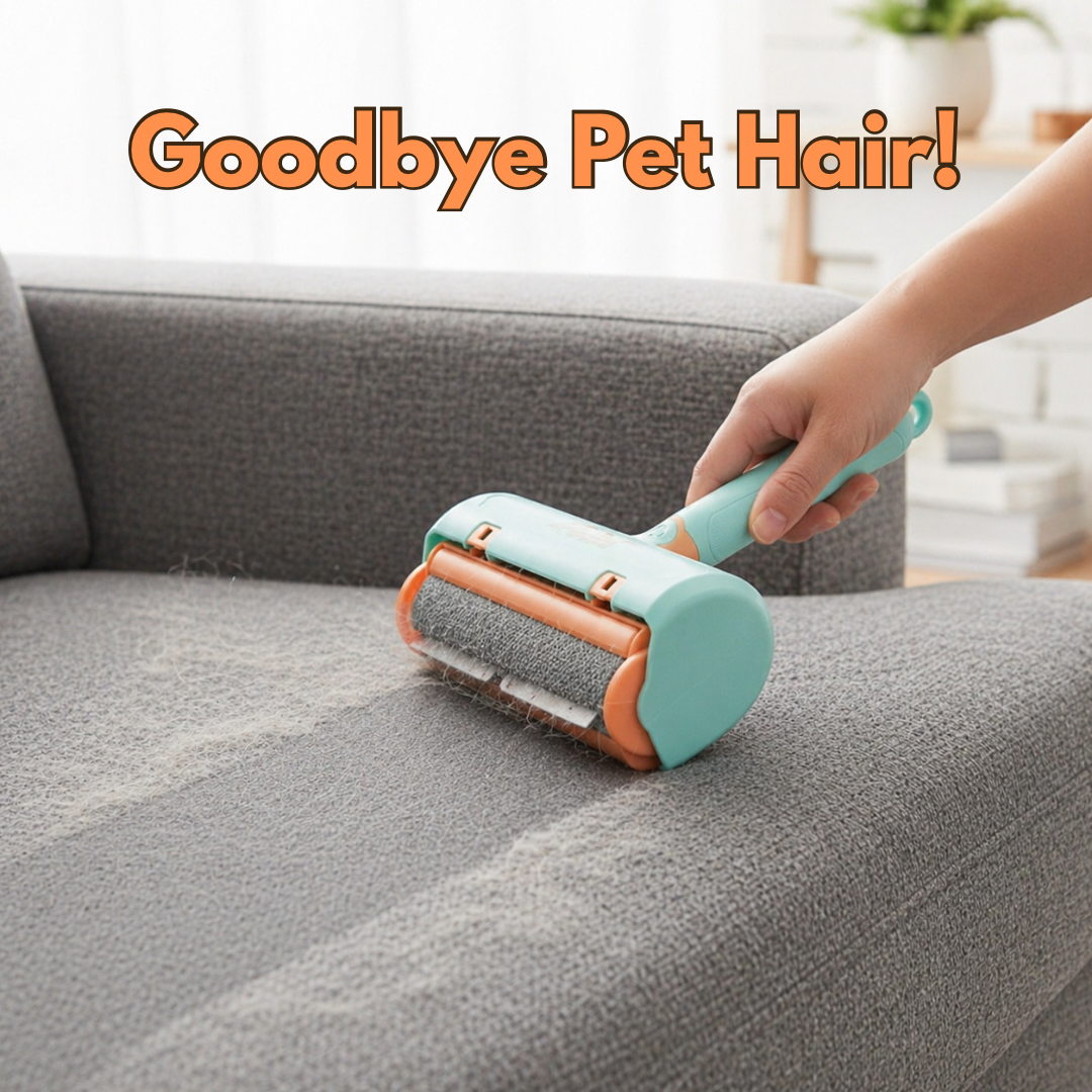 Reusable Pet Hair Remover Roller – No More Fur on Your Furniture