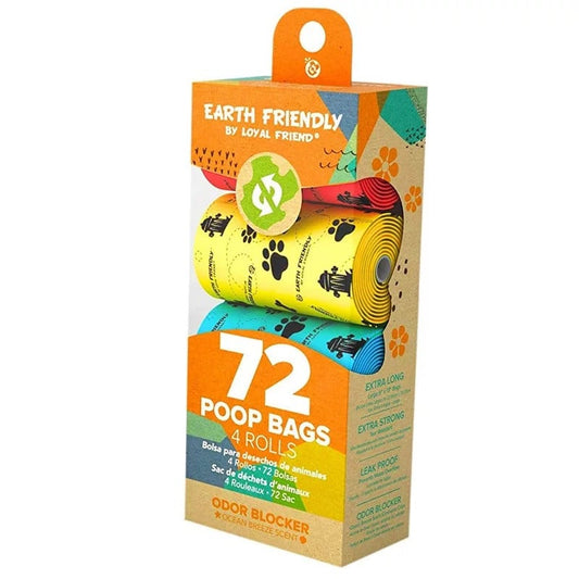 Sacs à déjections canines biodégradables | Sacs à déchets anti-fuite | Paquet de 72 ou 144