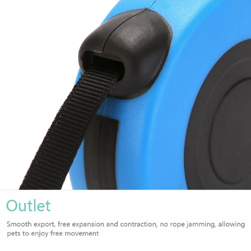 16.5FT Retractable Dog Lead | Tangle-Free Walking Leash