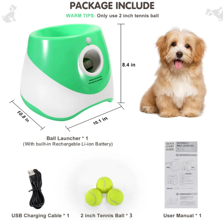 Automatic Dog Ball Launcher - Interactive Fetch Toy